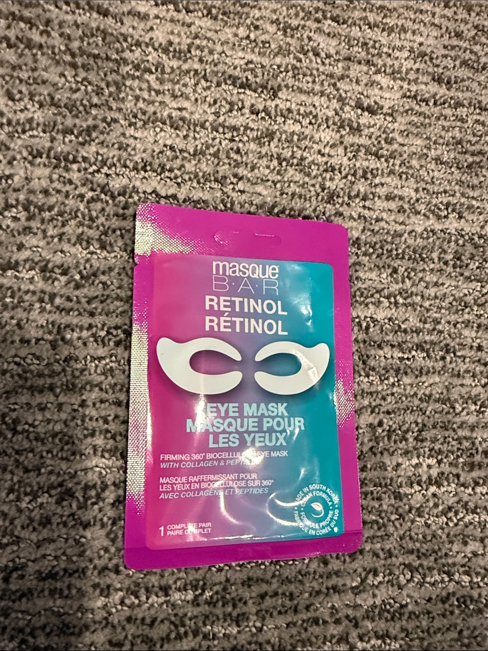 $7 or free Masque Bar- Retinol Eye Mask — Pink/Teal Hydrating Eye Patches